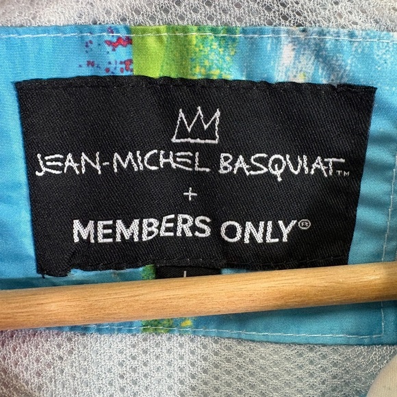Members Only Jean Michel Basquist A Panel Of Experts Full Zip Windbreaker Jacket - Picture 9 of 11